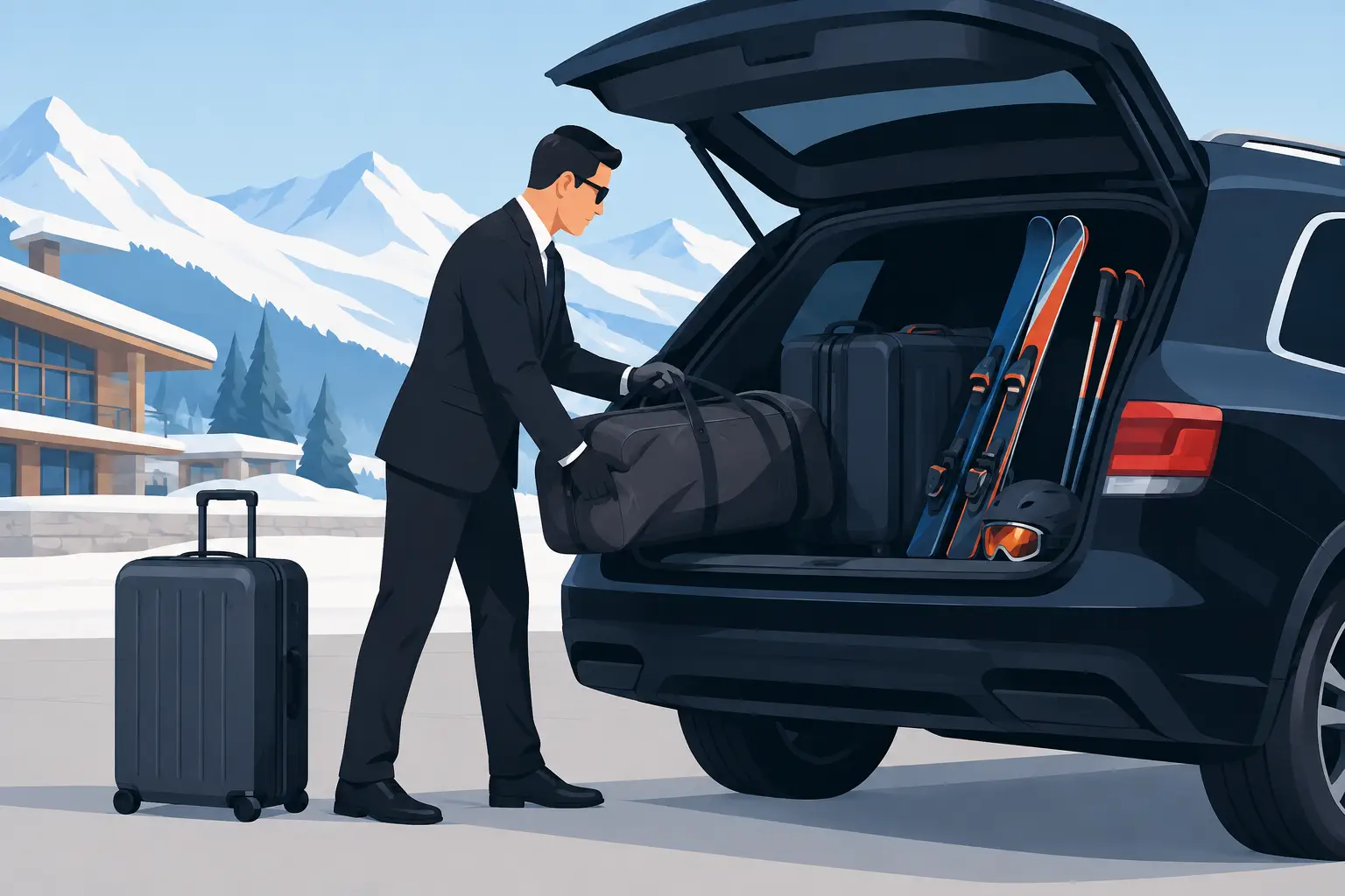 Can Chauffeurs Handle Ski Luggage? What Fits