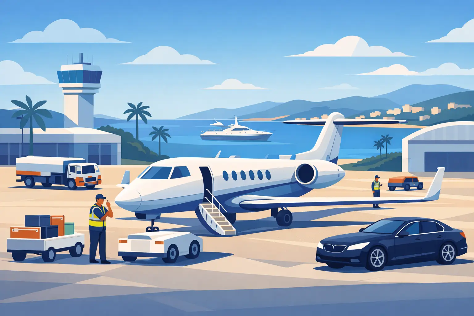 Private Jet Ground Handling Guide for the Riviera