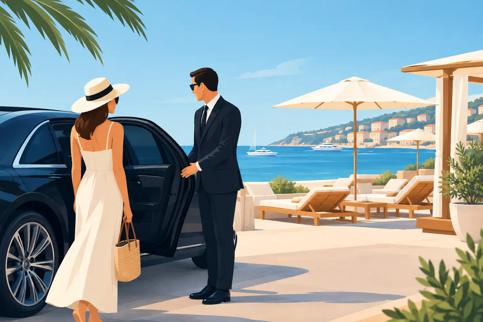 Private Driver for Beach Clubs on the Riviera