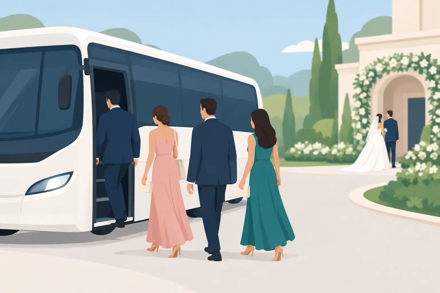 How to Plan Wedding Guest Transportation