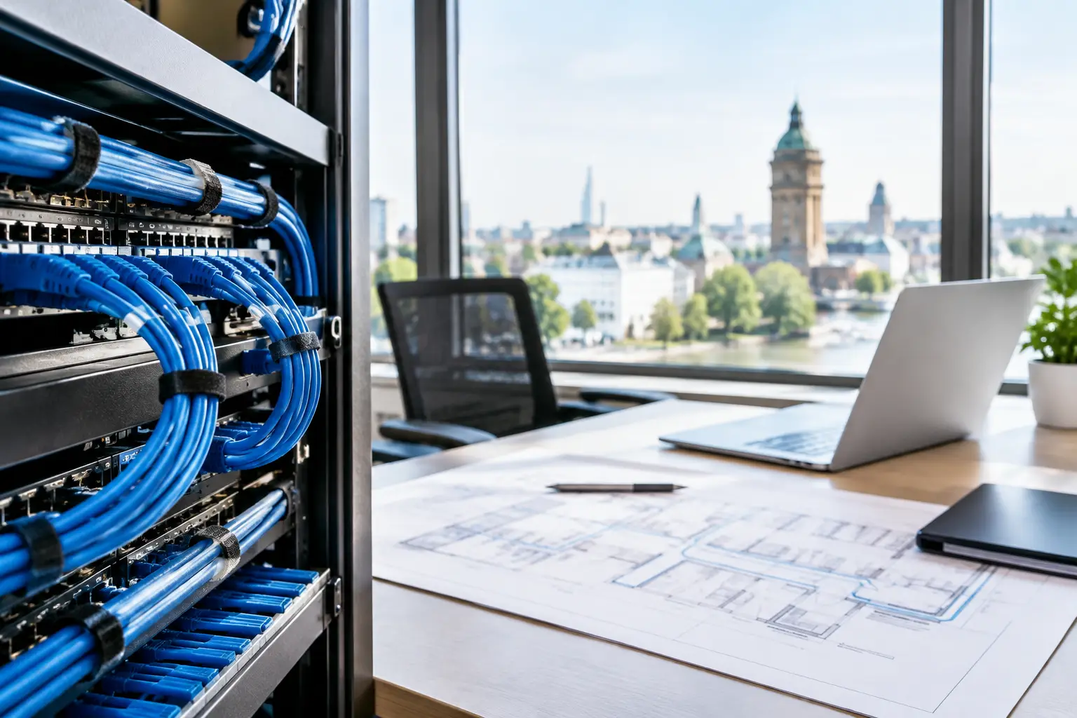 Netzwerkverkabelung Büro Mannheim richtig planen