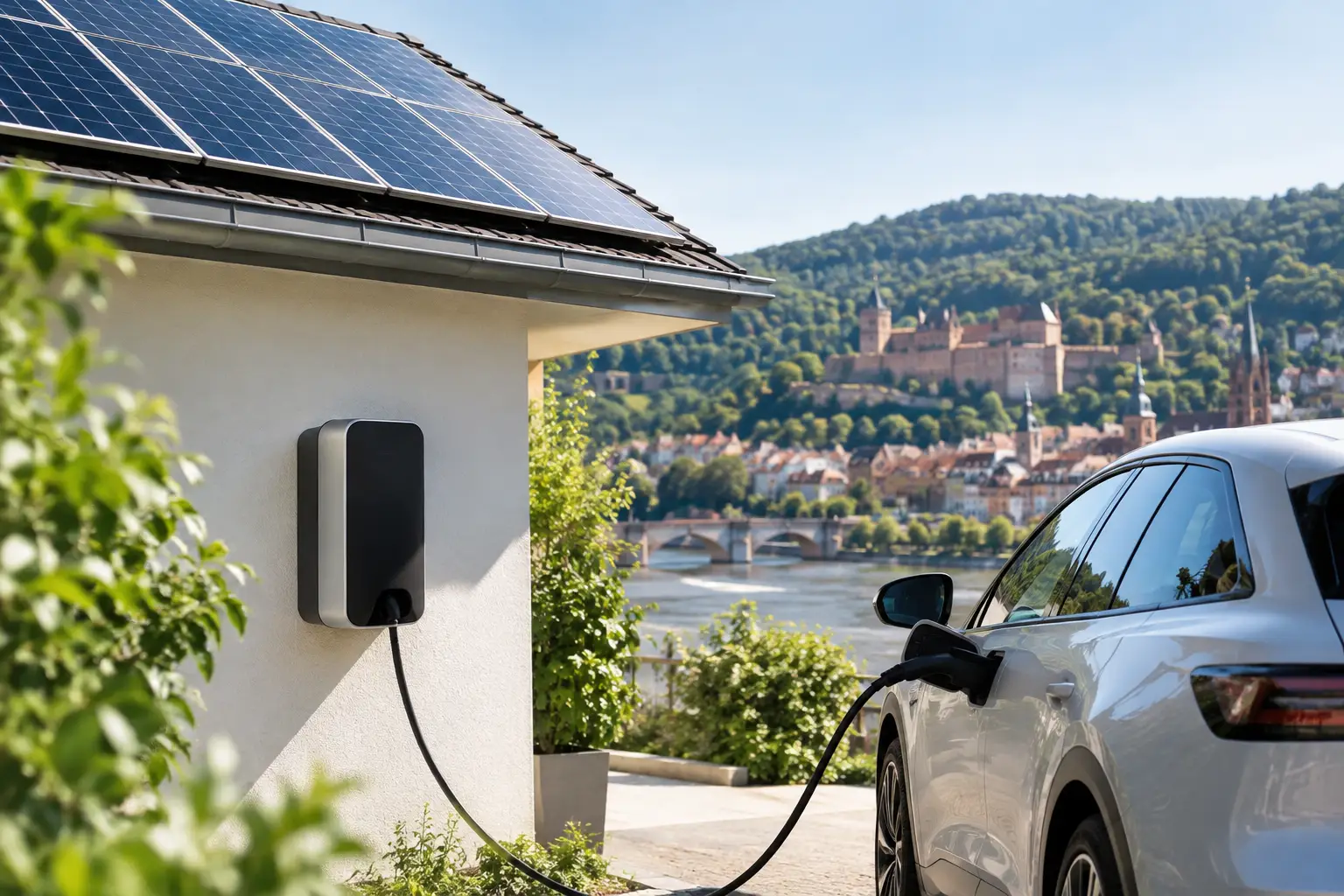 PV Überschussladen mit Wallbox in Heidelberg