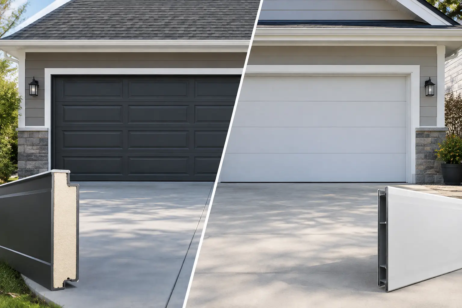 Insulated vs Non Insulated Garage Doors Compared