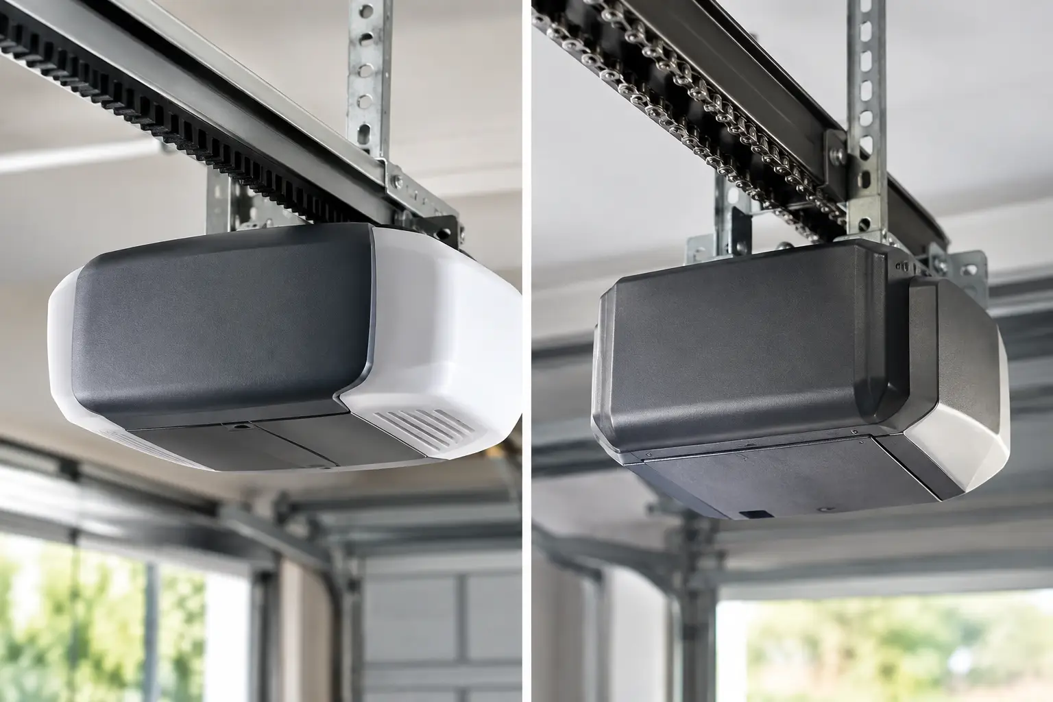 Belt Drive Versus Chain Drive for Your Garage