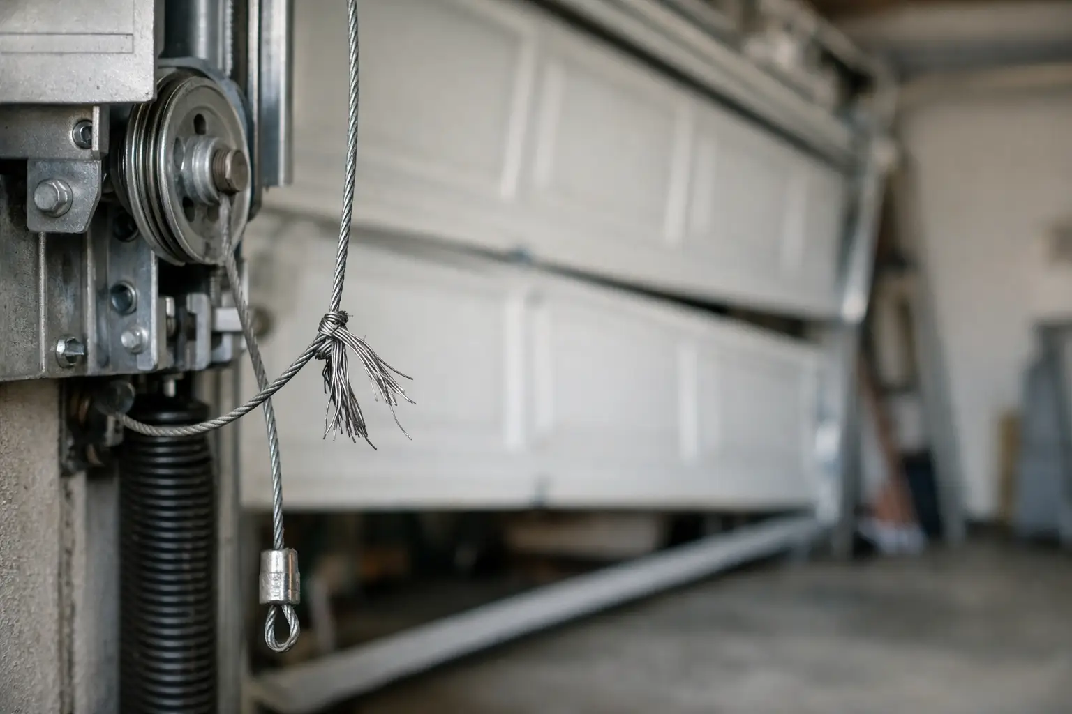 Garage Door Cable Snapped Example and What to Do