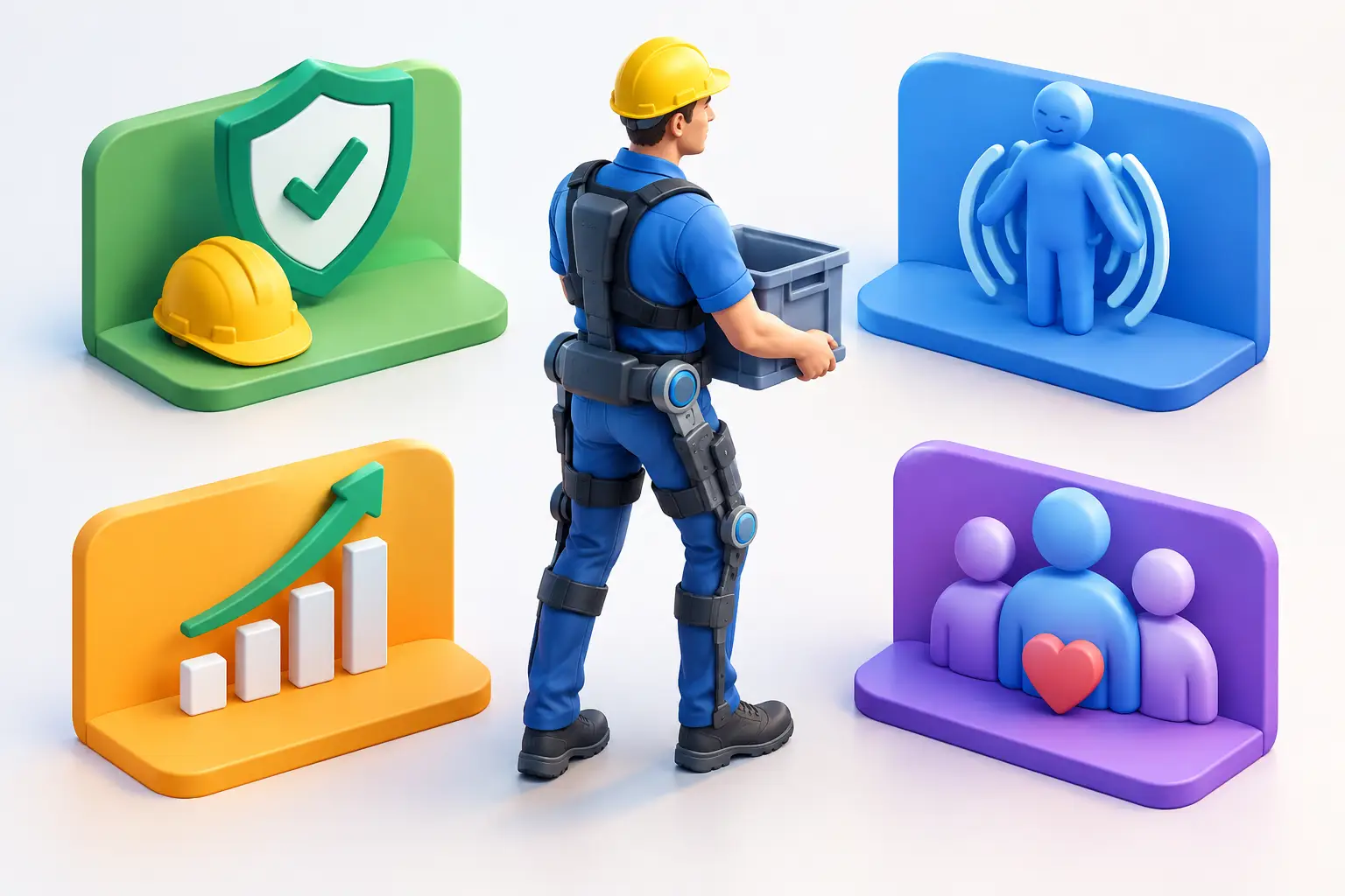Vier criteria voor exoskeletacceptatie