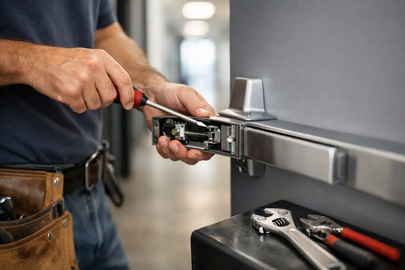 Panic Bar Repair for Exit Doors