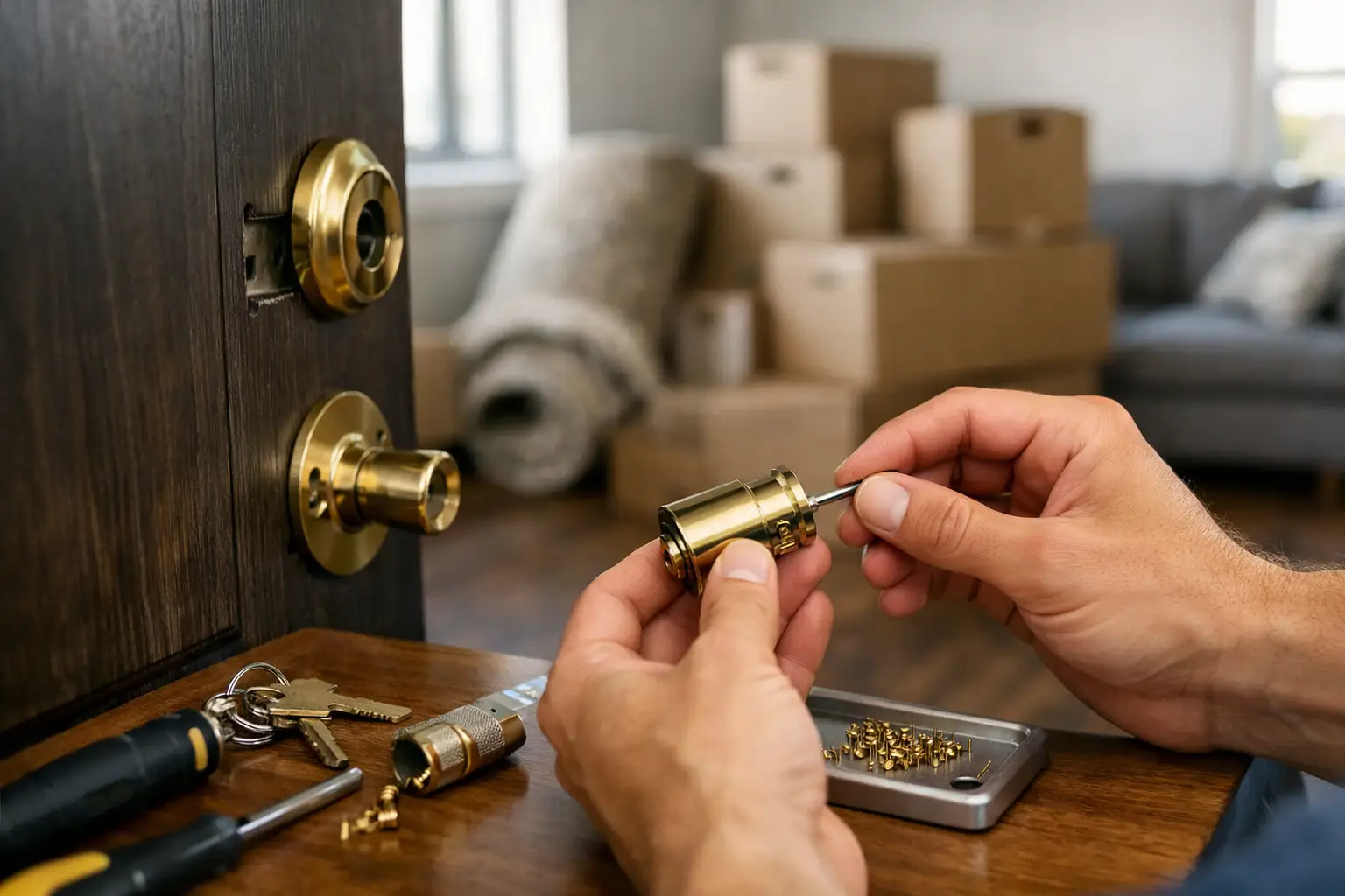 How to Rekey a Lock After Moving