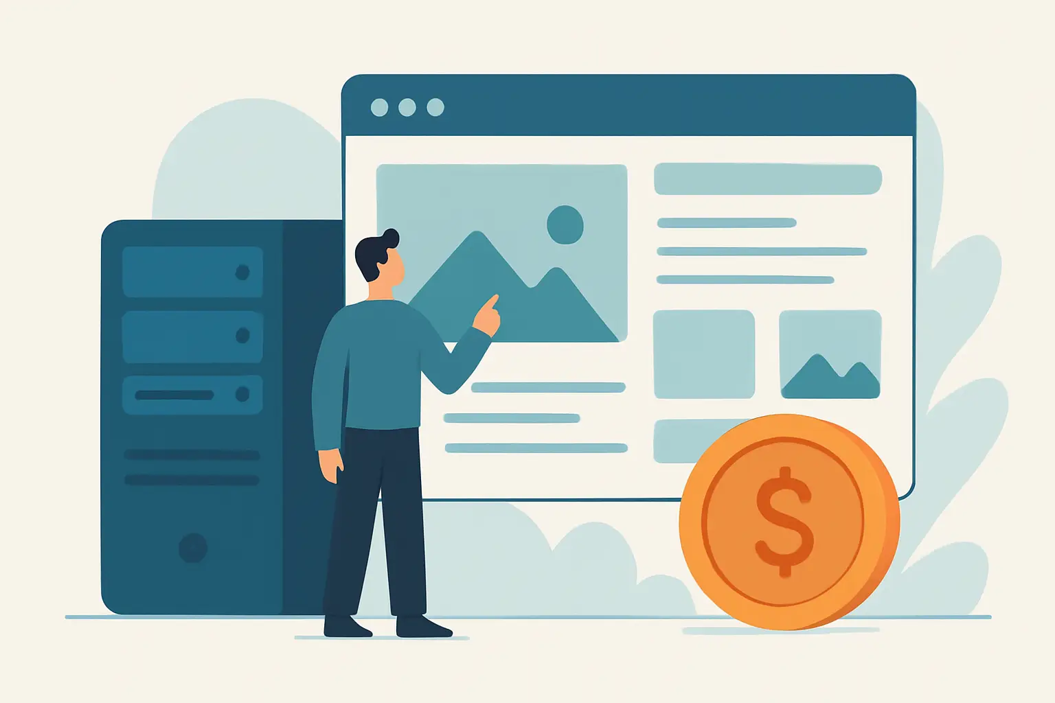 Hébergement web inclus: le vrai coût d’un site vitrine
