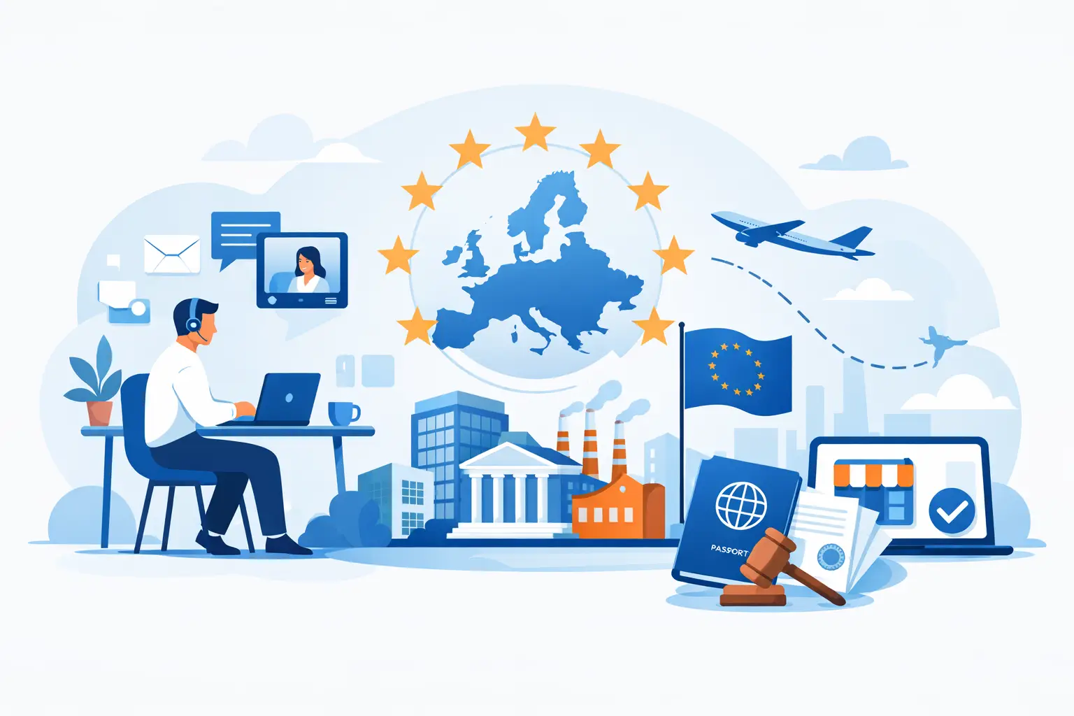 How to Open EU Business Without Travel Legally
