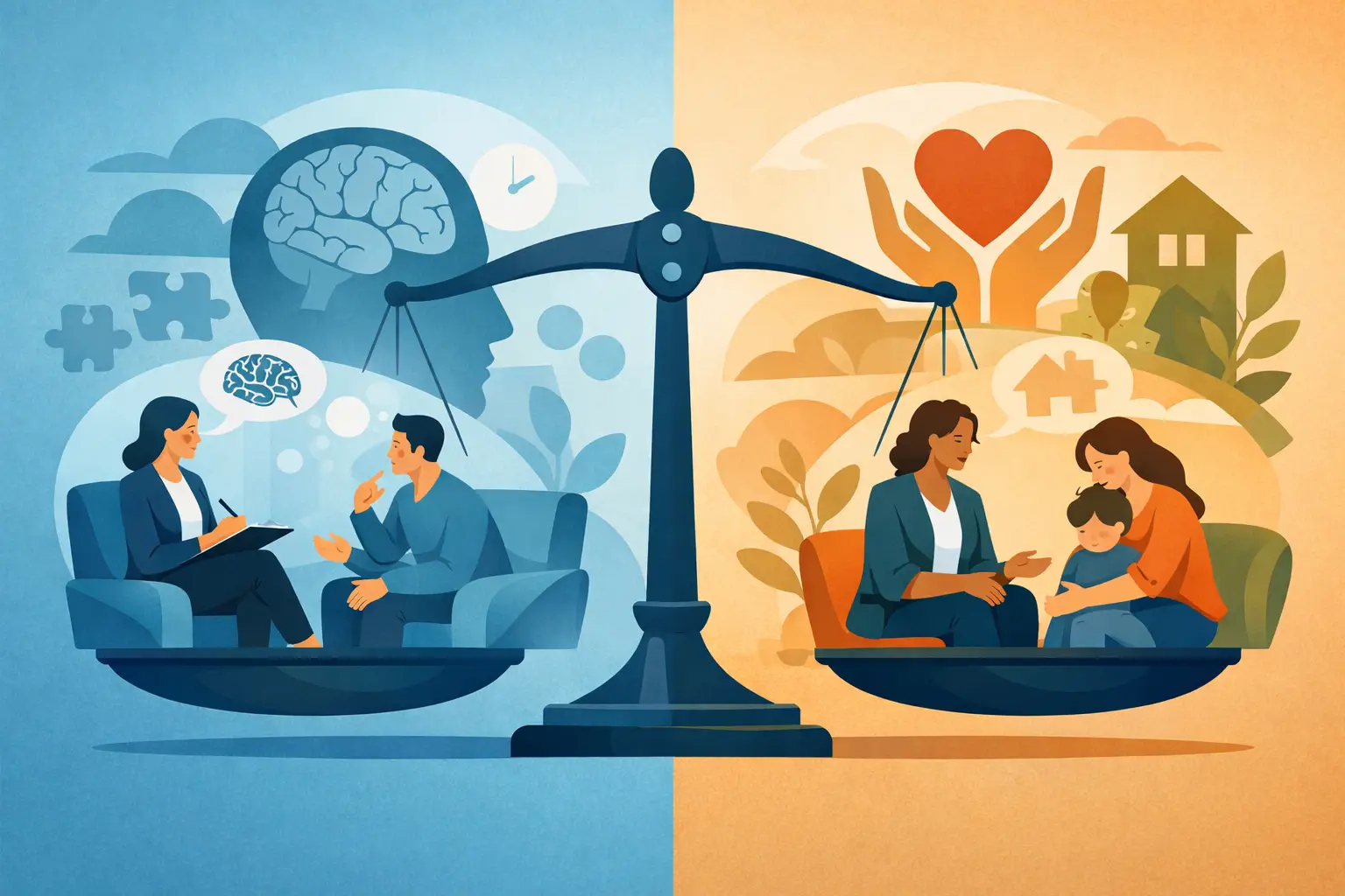 Psychologist Versus Social Worker: Who Can Help?