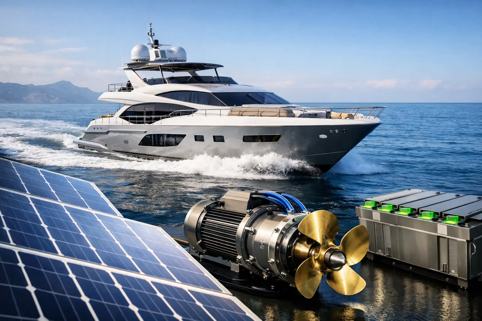 Innovations en propulsion de yacht hybride