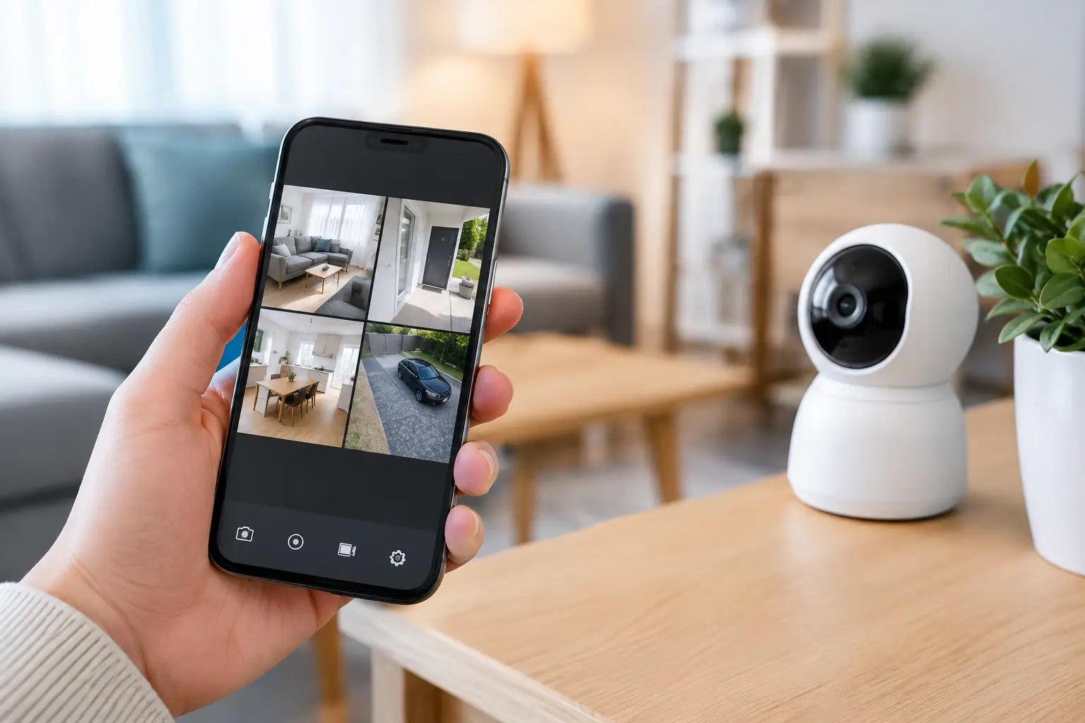 Camere supraveghere pe telefon: cum alegi pentru casa ta