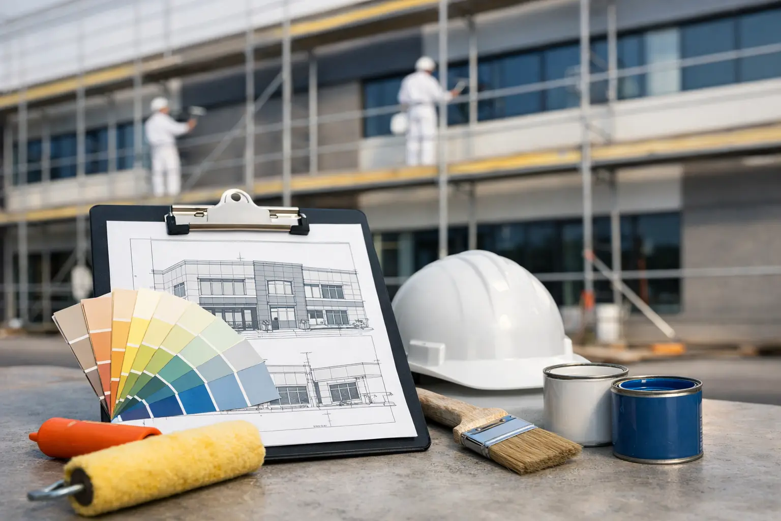What a Commercial Exterior Painting Estimate Covers