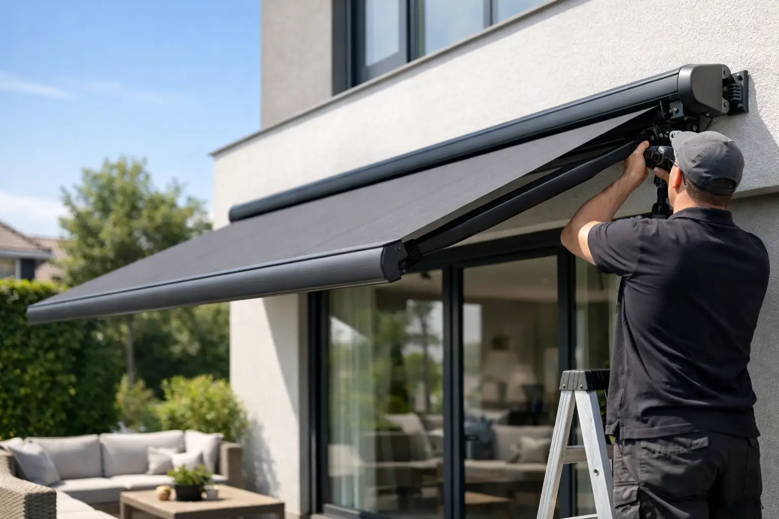 Zonnescherm laten monteren woning: slim