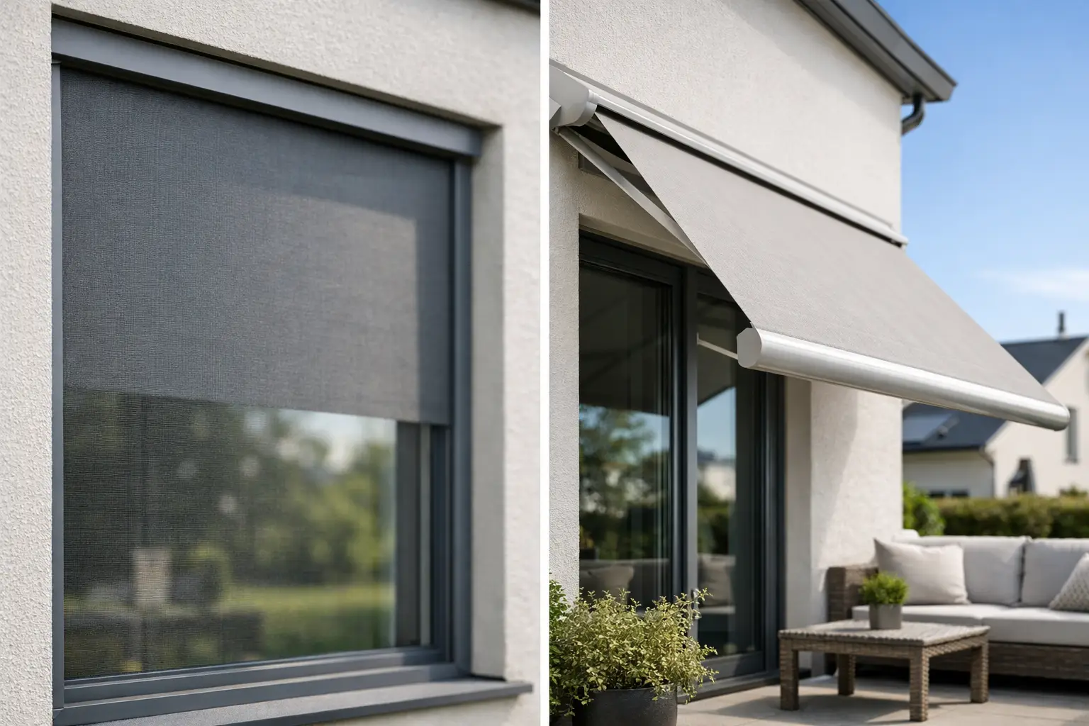 Screens versus uitvalschermen woning