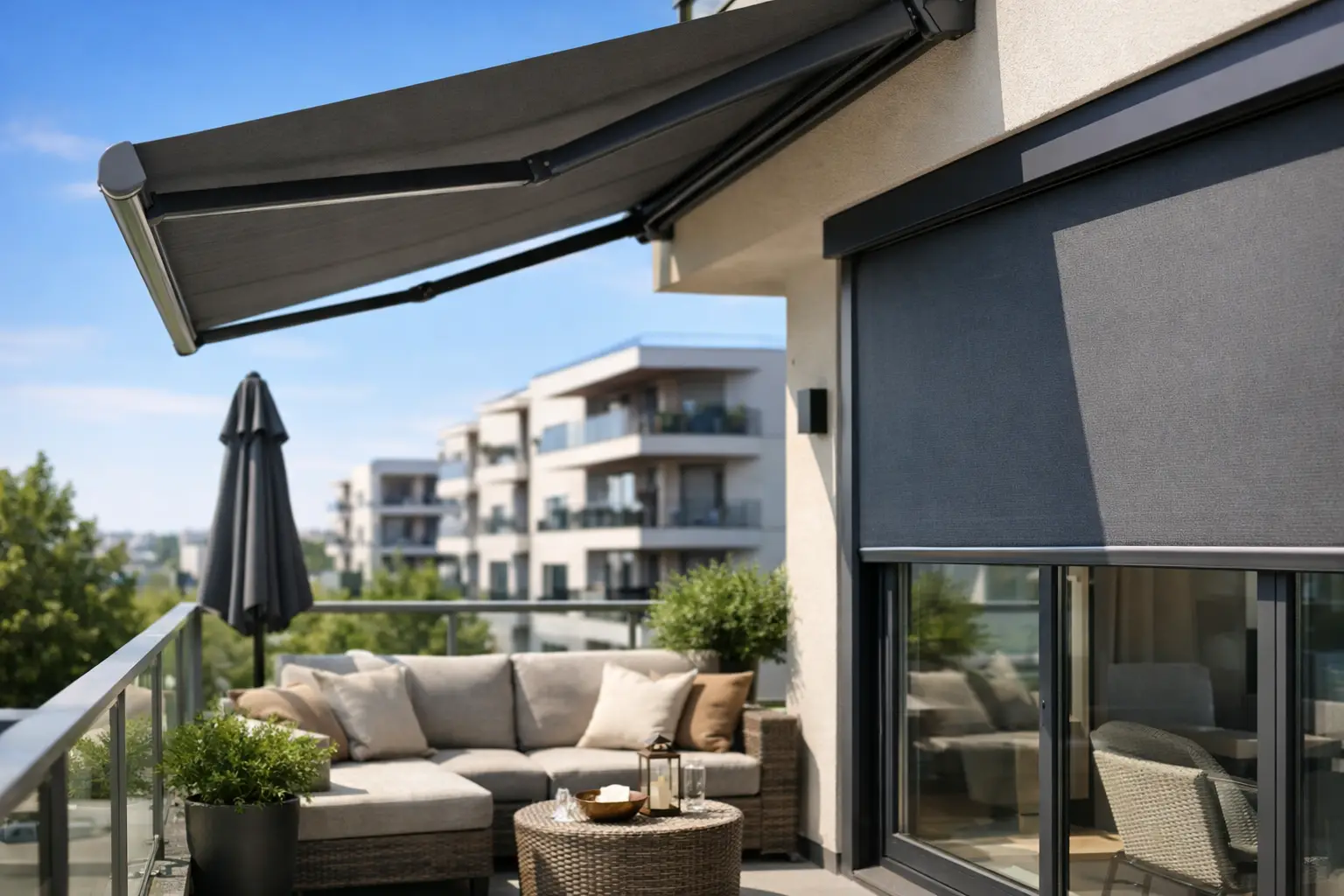 Beste buitenzonwering voor appartement kiezen