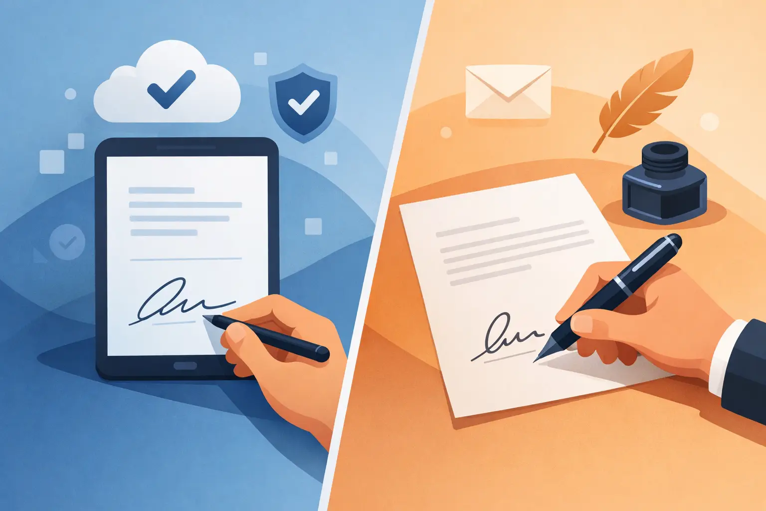 Electronic Signature vs Wet Signature