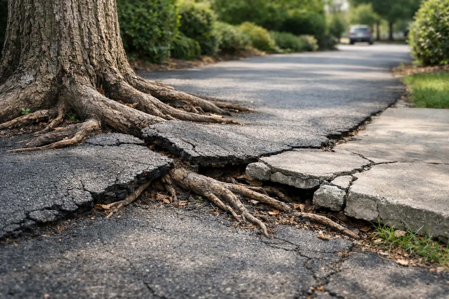 Can Tree Roots Damage Driveway Concrete or Asphalt?