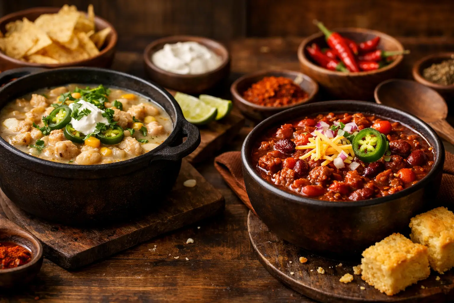 White Chili vs Red: What Sets Them Apart?