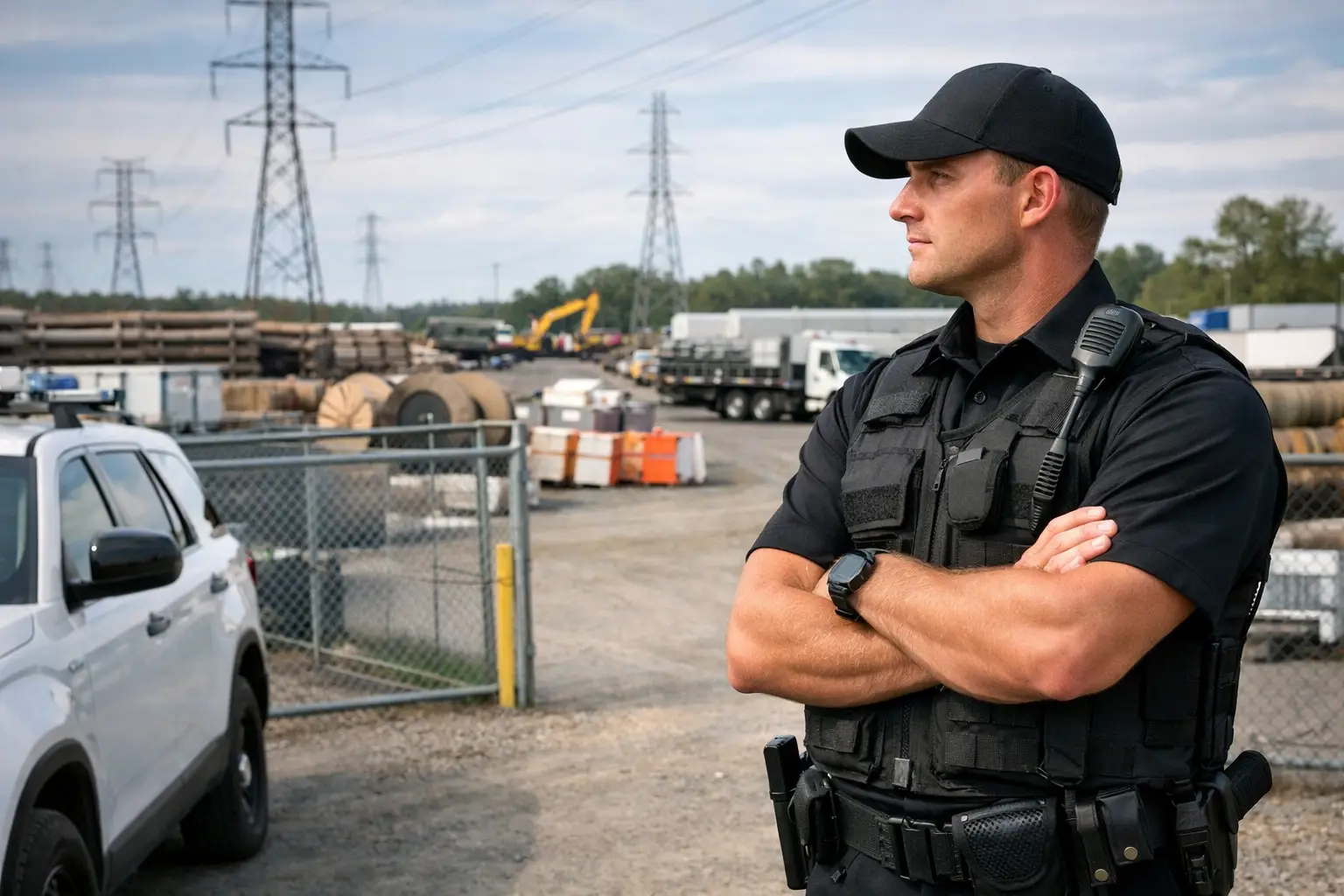 Secure Utility Laydown Yards With Sworn Officers