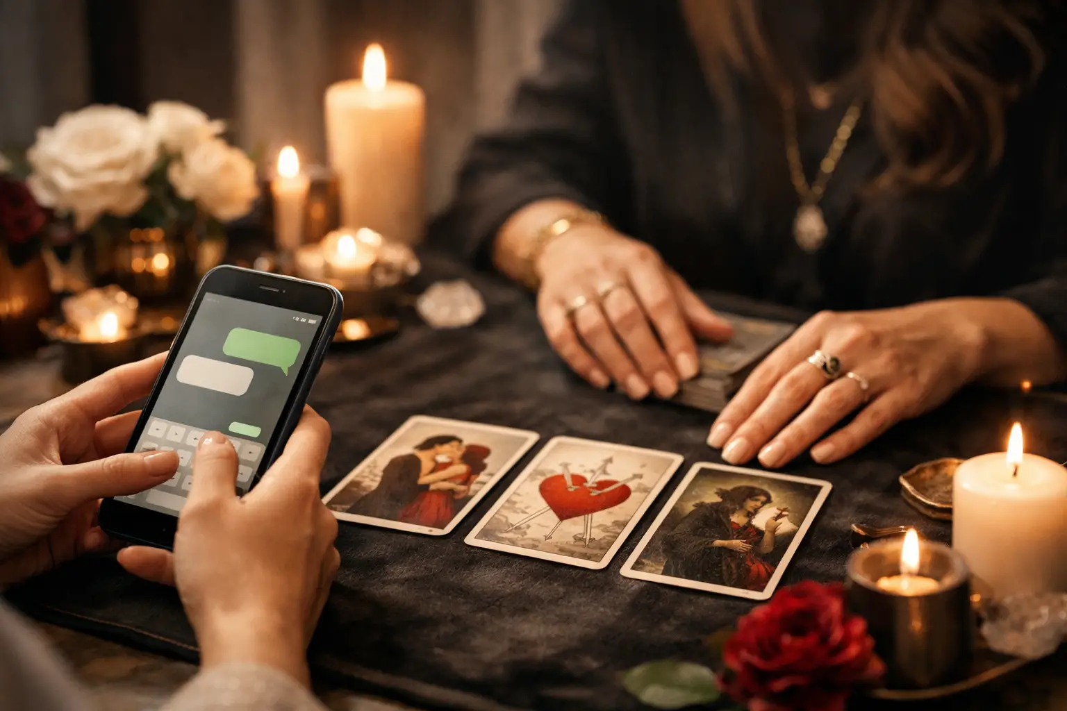 Imagem editorial: Consulta tarot por WhatsApp: como funciona?