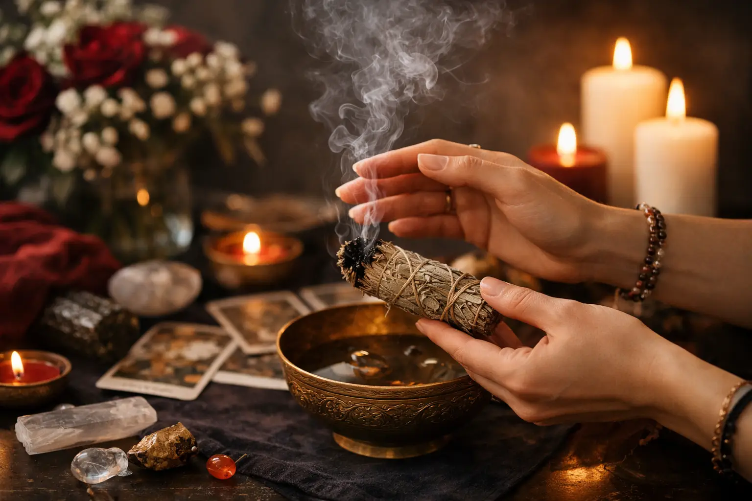 Imagem editorial: Quando fazer limpeza espiritual para energia pesada