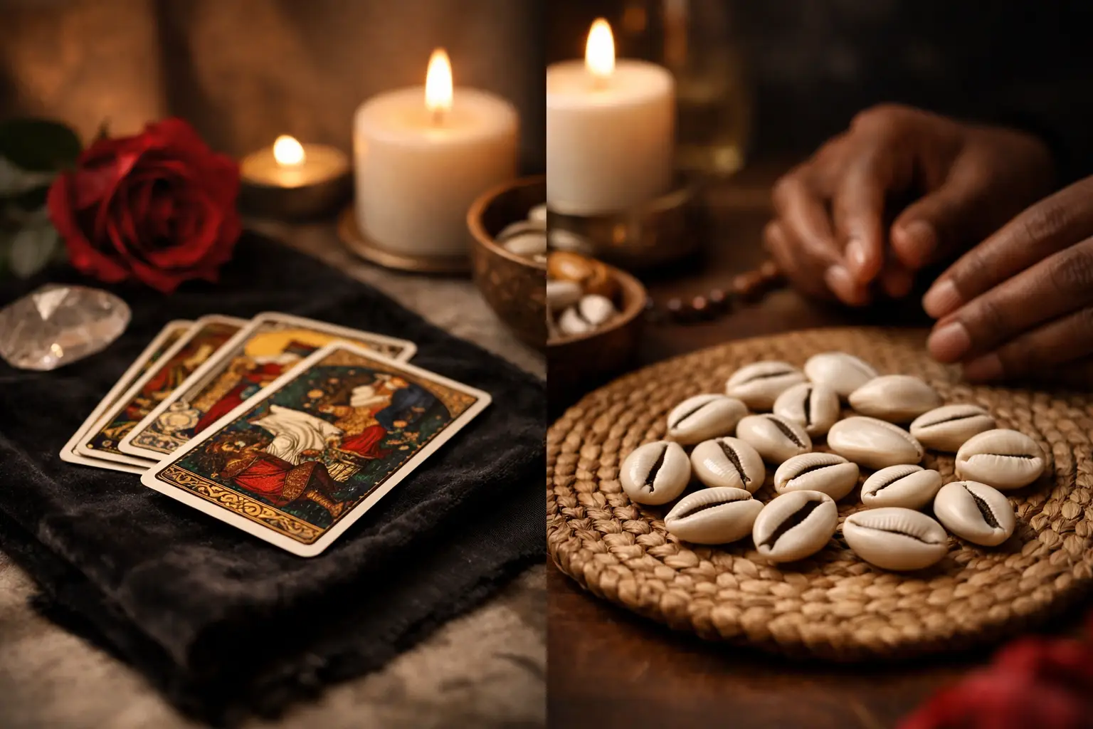 Imagem editorial: Tarot ou búzios amor: qual orienta melhor?