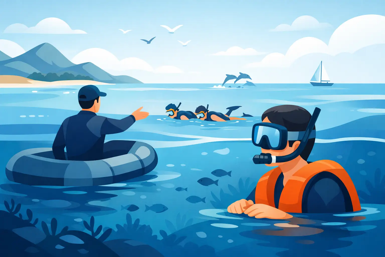 Experiencia acuática para perder miedo al mar