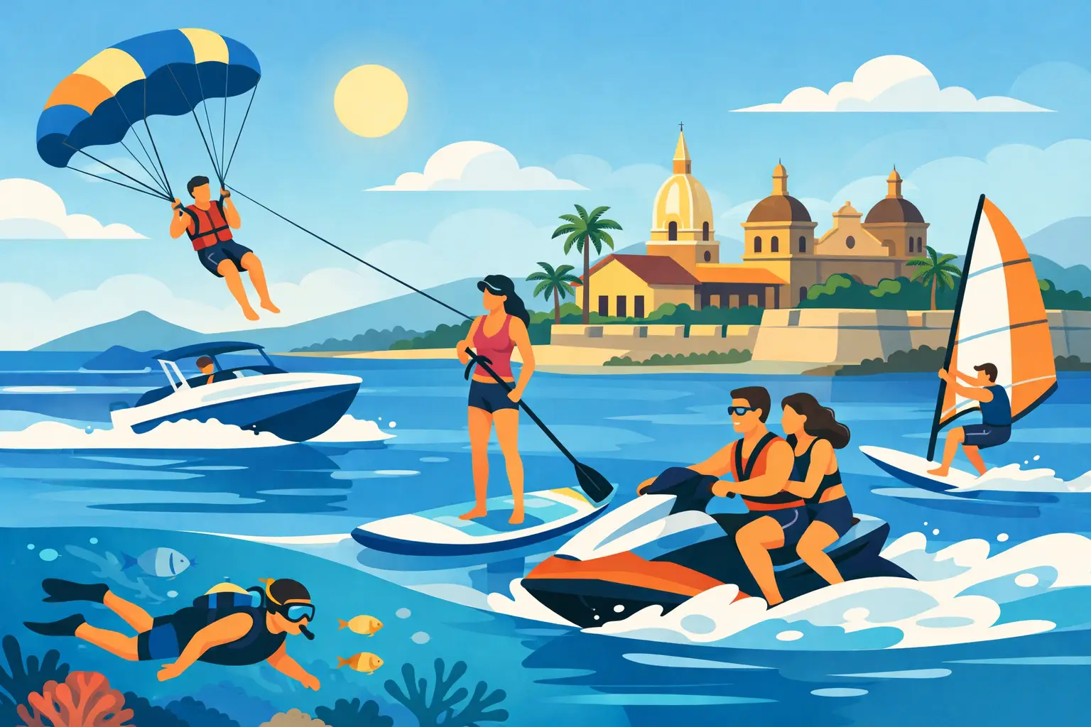 Mejores deportes acuáticos para adultos en Cartagena