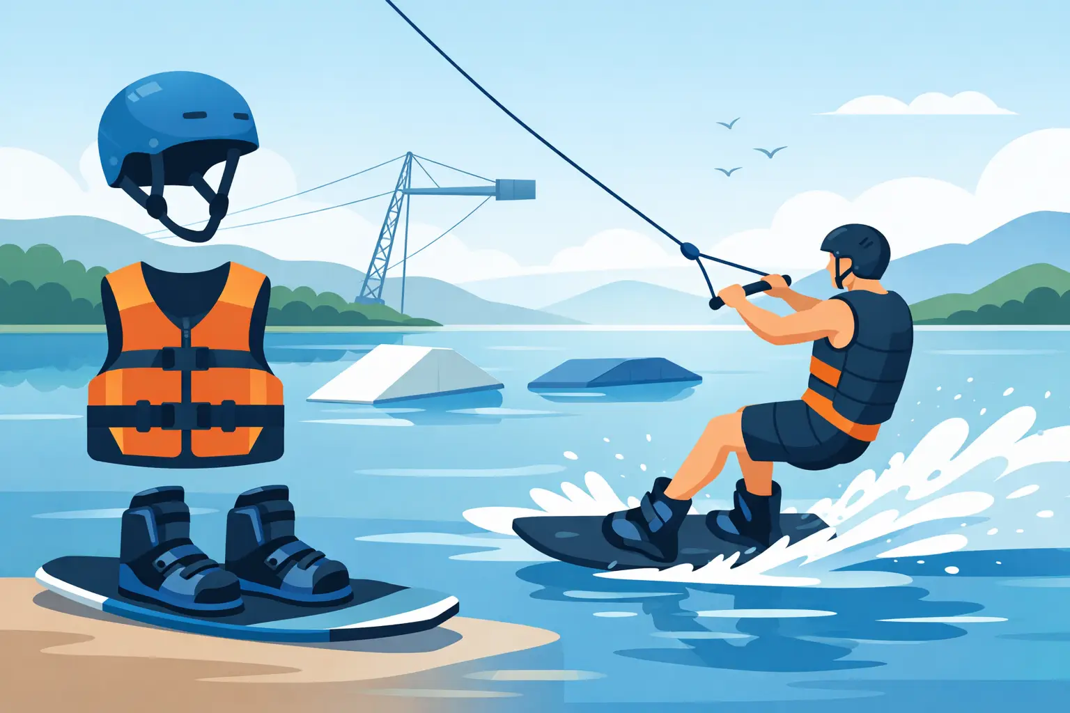 Guía de seguridad en wakeboard para empezar