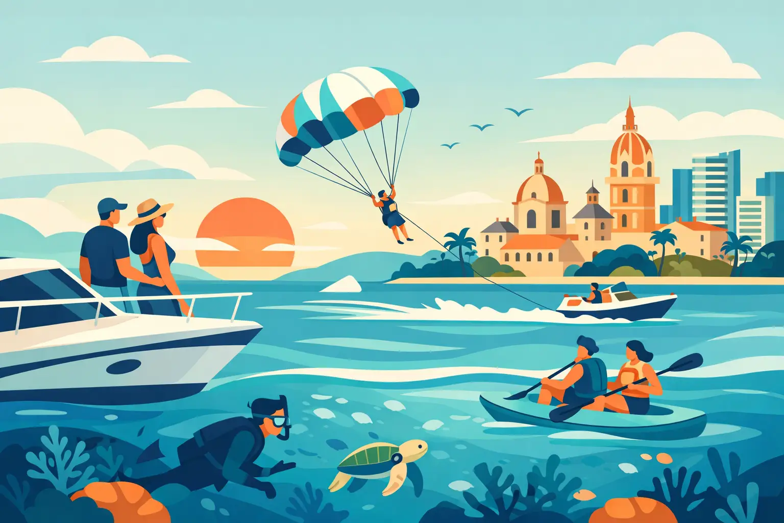 Experiencias acuáticas personalizadas en Cartagena