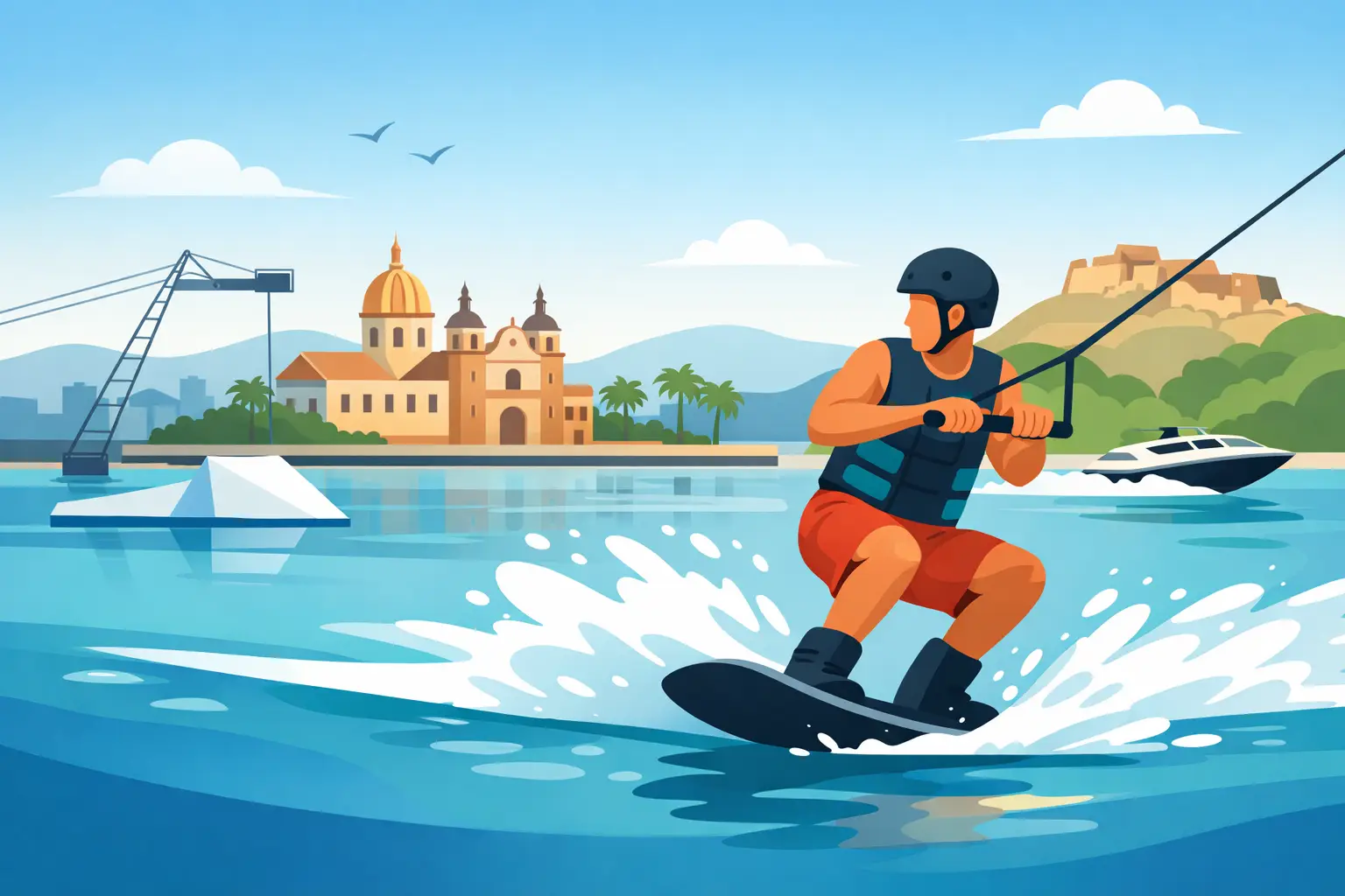 Cómo aprender wakeboard rápido en Cartagena