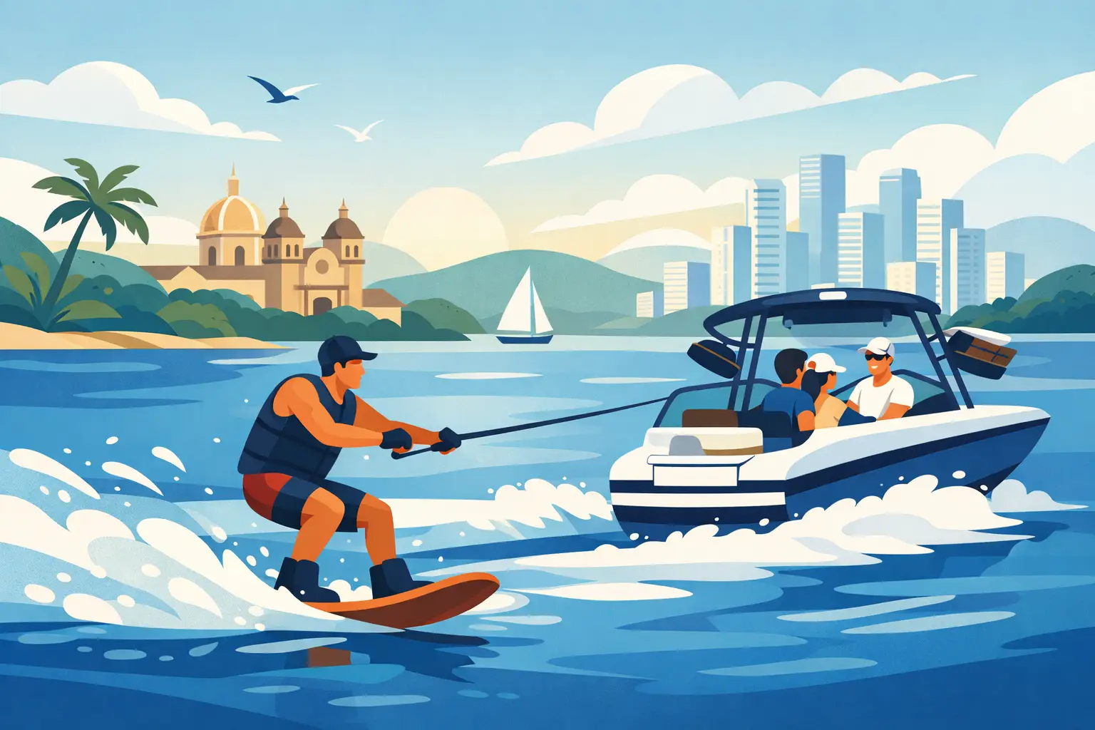 Wakeboard Cartagena experiencia guiada real