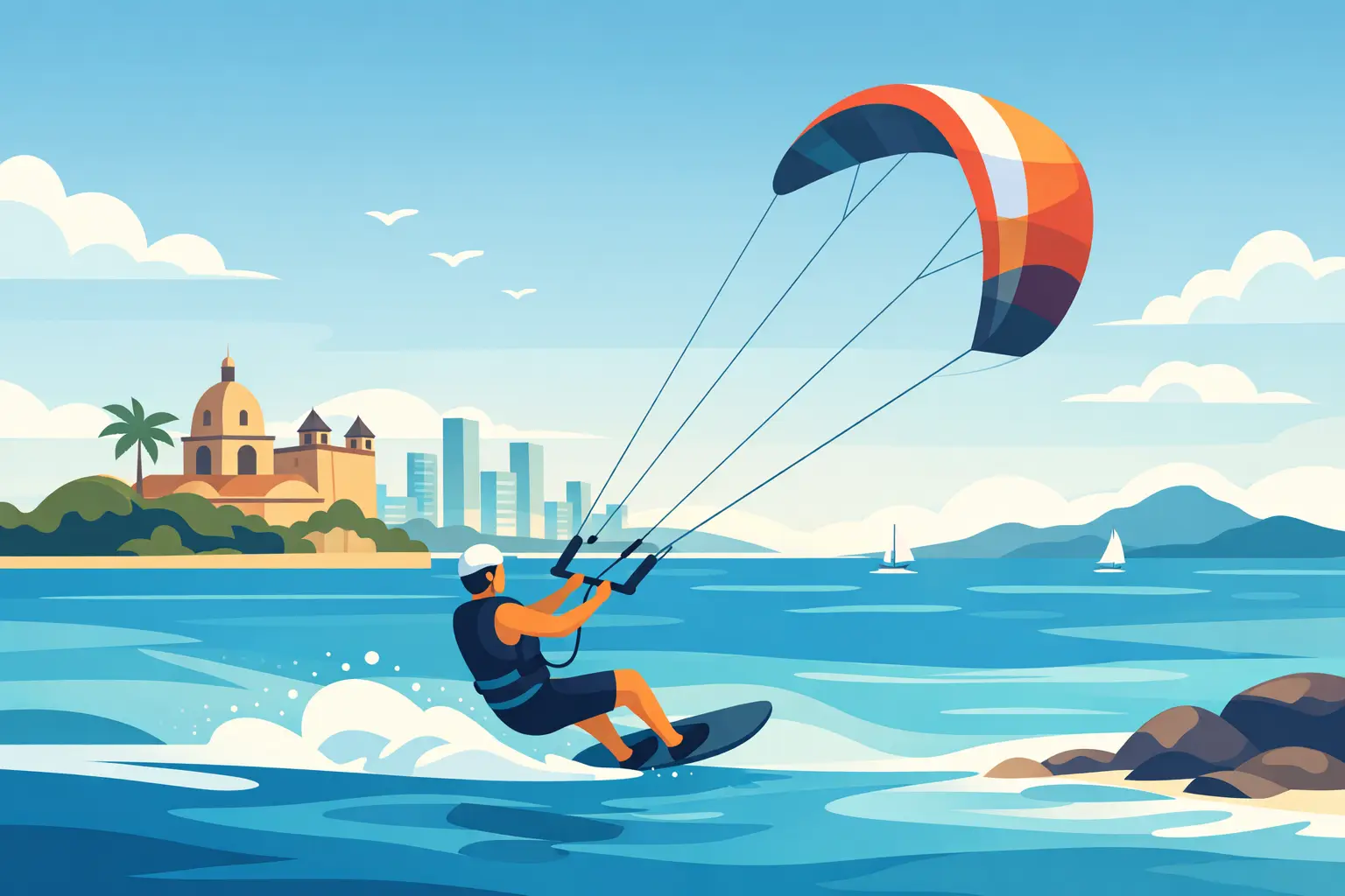 ¿Es seguro hacer kitesurf en Cartagena?