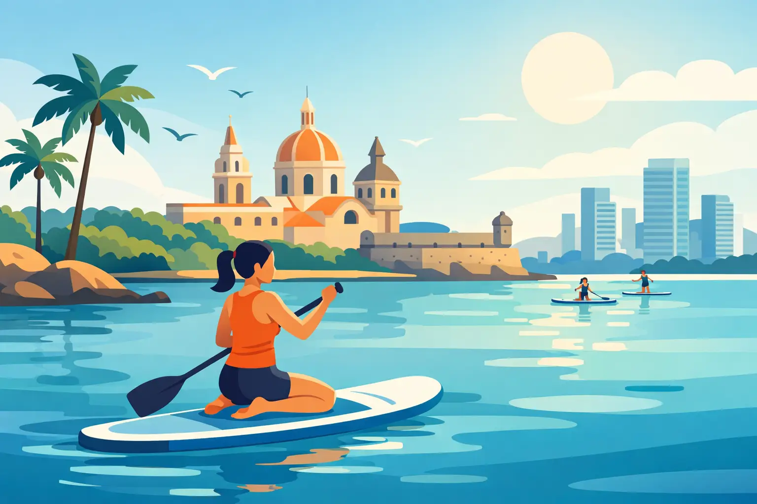 Paddle board para principiantes en Cartagena
