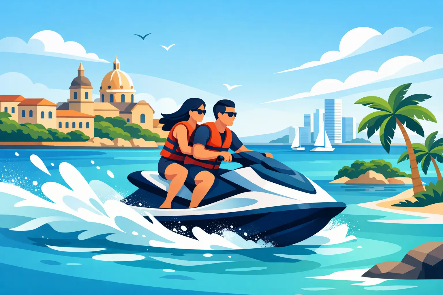 Qué incluye paseo en jet ski en Cartagena