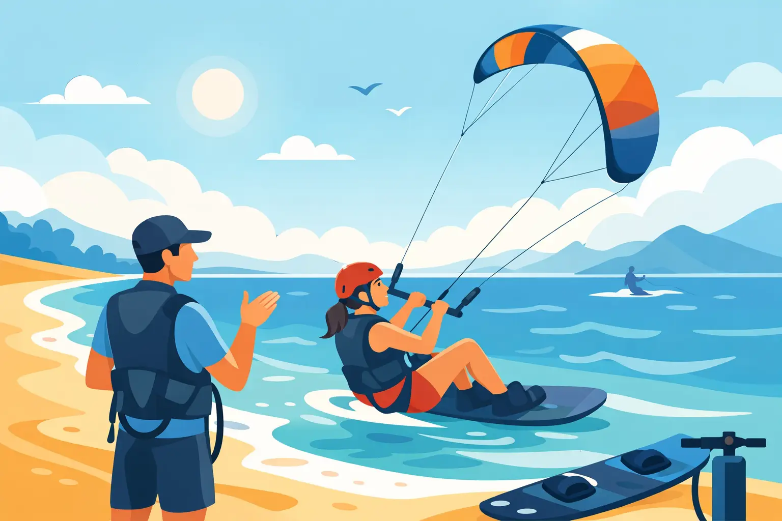 Cómo tomar clases de kitesurf sin miedo