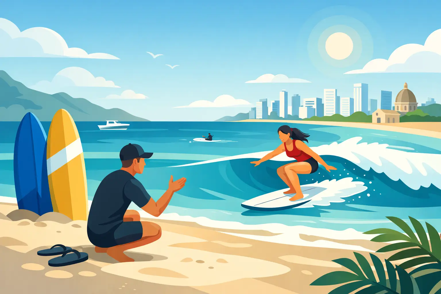 Clases privadas de surf en Cartagena