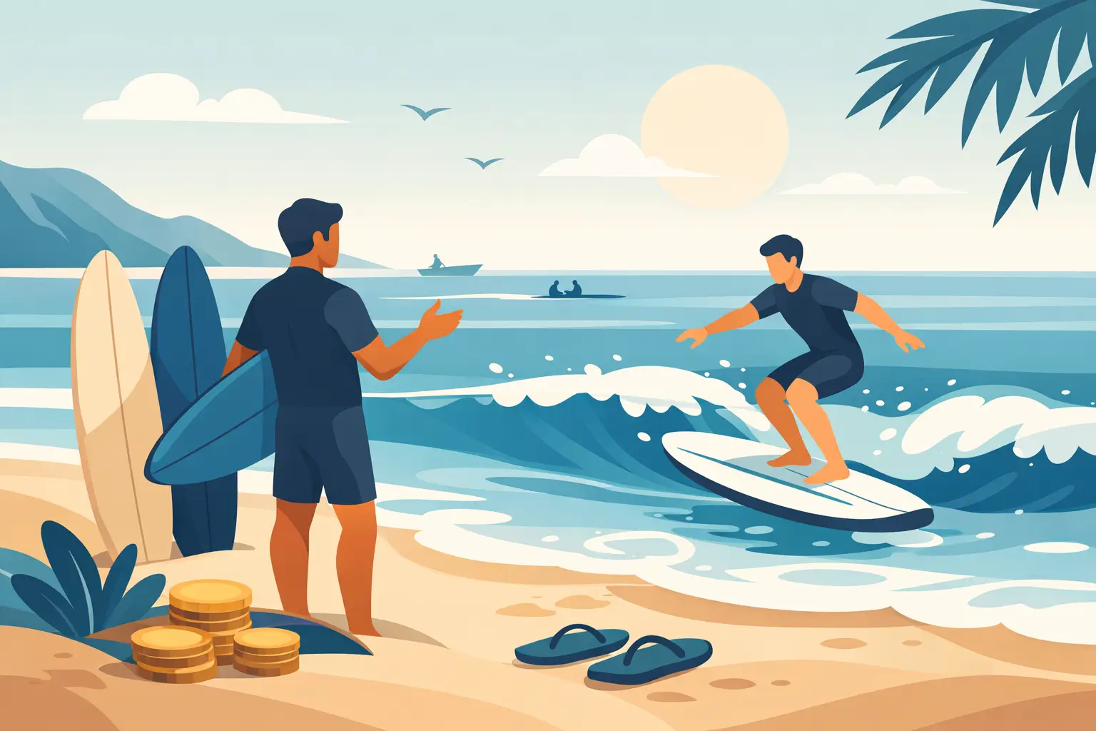 Cuánto cuesta una clase de surf hoy