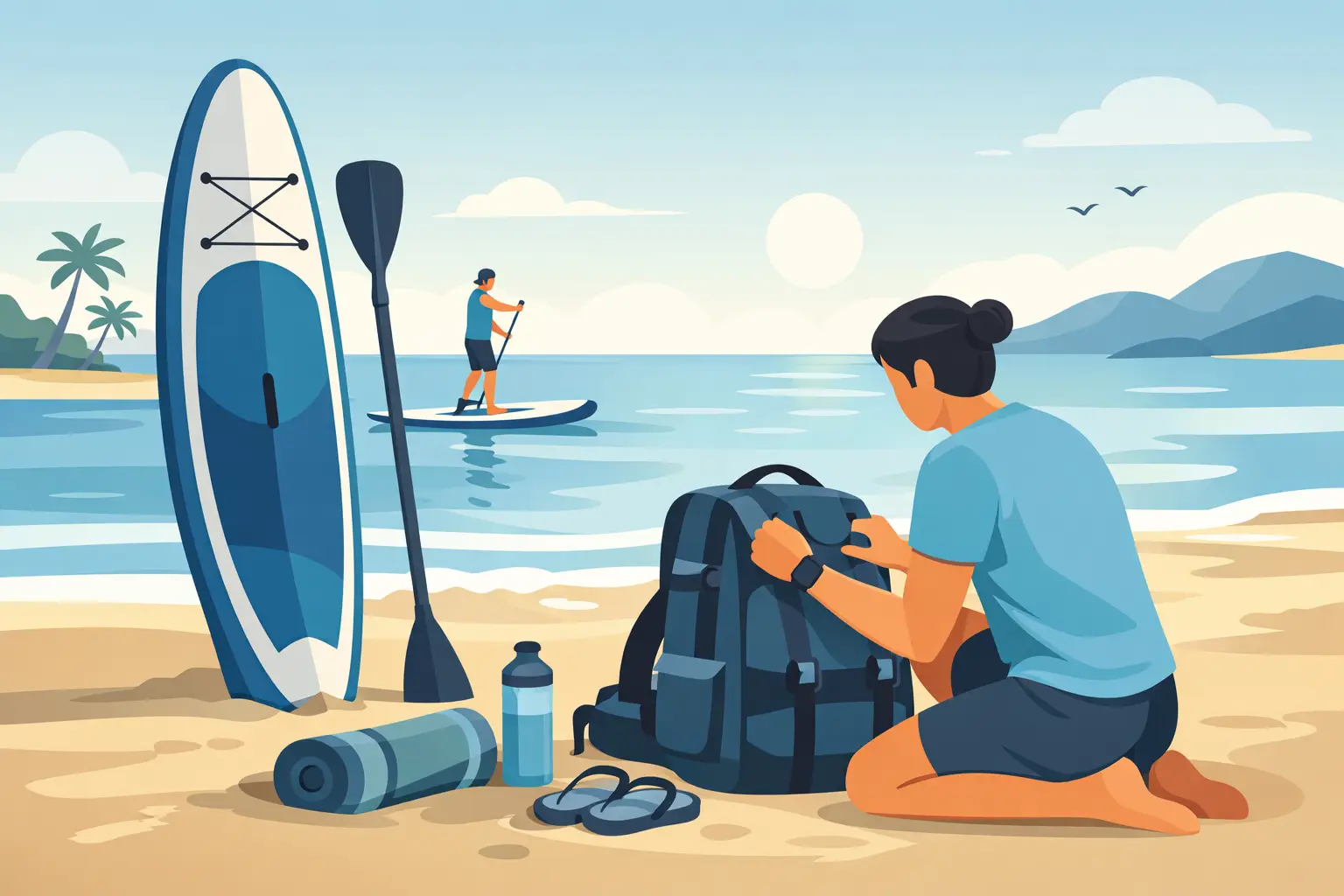 Cómo prepararse para paddle surf sin estrés