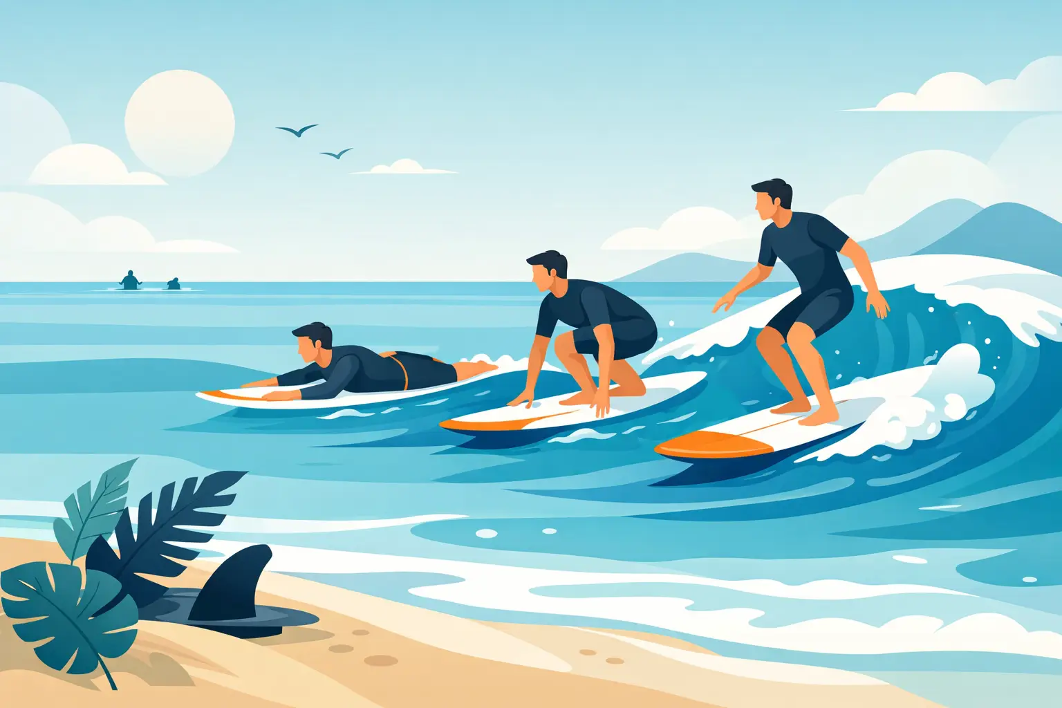 Cómo pararse en surf sin frustrarte
