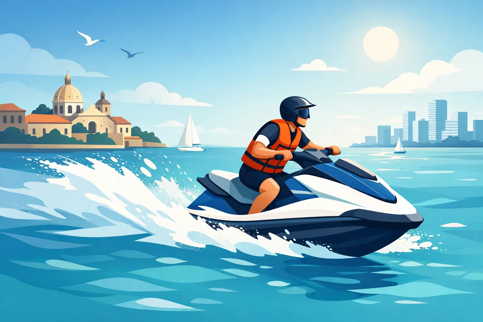 Alquiler jet ski Cartagena para sentir el mar