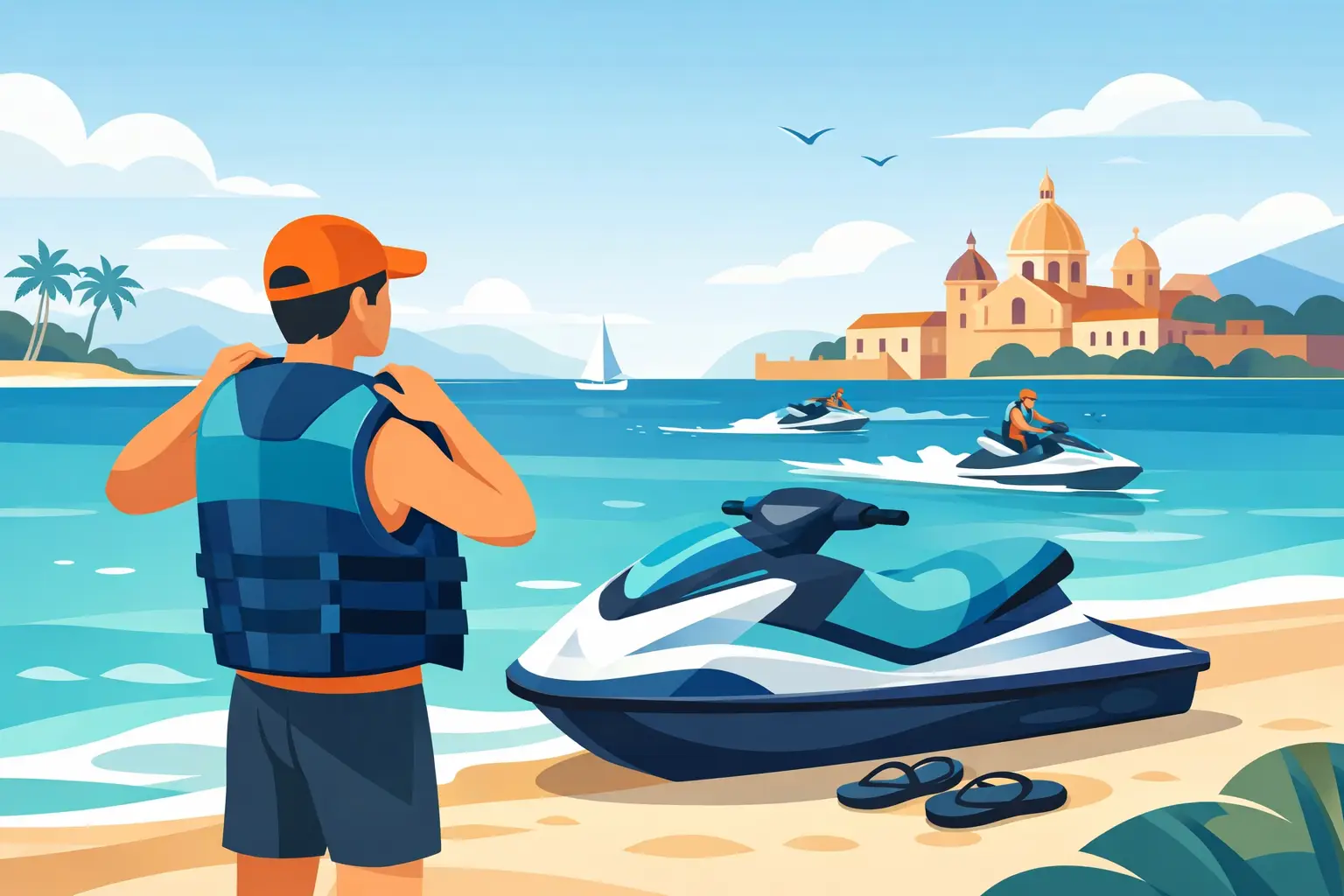 Cómo prepararse para jet ski en Cartagena