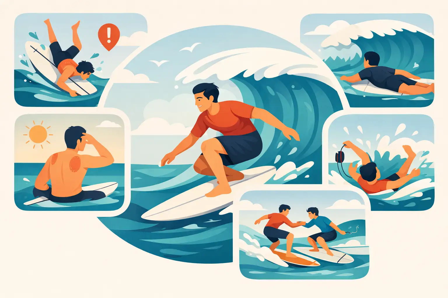 5 errores al hacer surf y cómo evitarlos