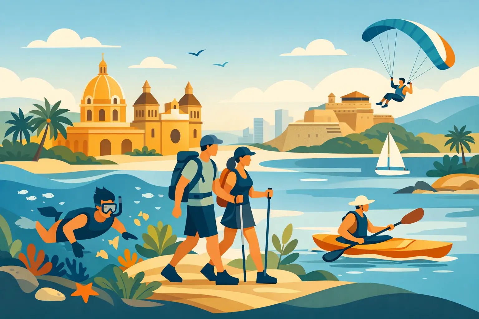 Mejores planes para viajeros activos en Cartagena