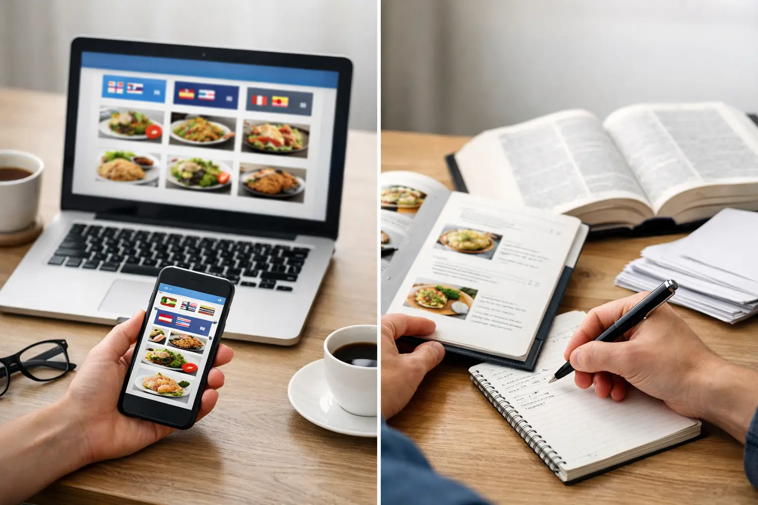 Πολυγλωσσικό menu vs χειροκίνητη μετάφραση