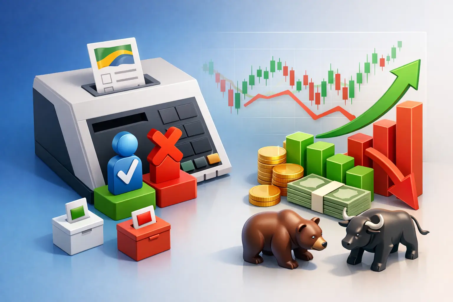 Como eleições afetam a bolsa na prática