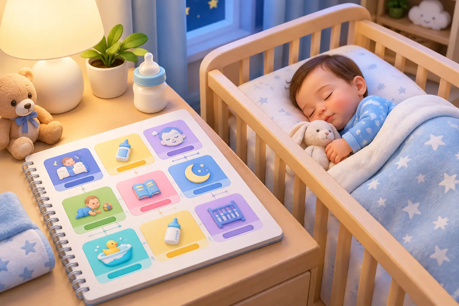 A Sample Baby Sleep Plan Example for 6-8 Months