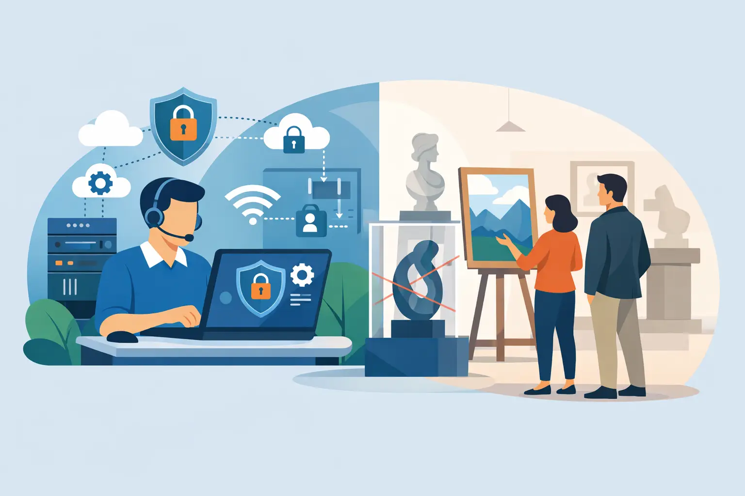 IT Support for Art Galleries That Protects the Work